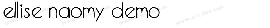 Ellise Naomy Demo字体转换